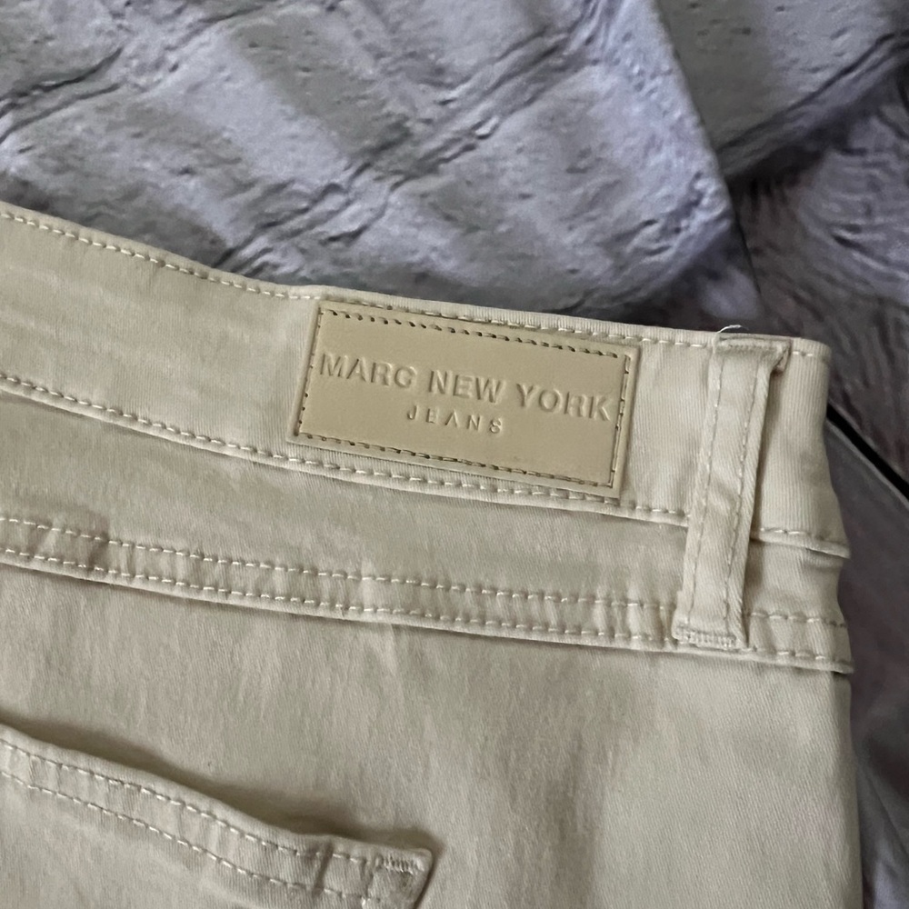 NWT Marc New York Cream/yellowish Kick Crop Jeans - Picture 5 of 8